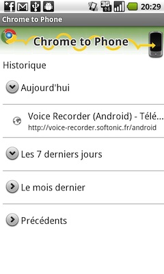 chrome-to-phone chrome to phone Android: 10 applications gratuites