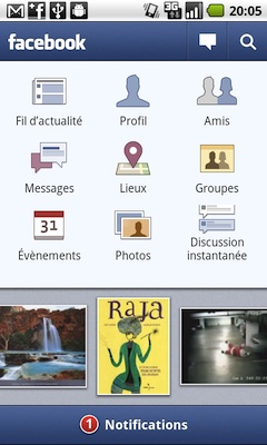 facebook-android facebook android Android: 10 applications gratuites