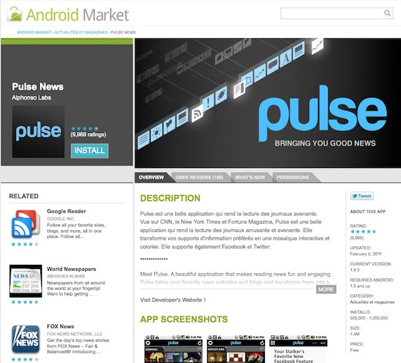 android-market-applications android market applications Android Market devient une véritable boutique d’applications Web