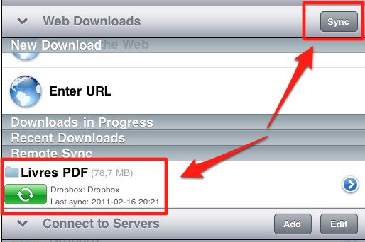 goodreader goodreader iPad: GoodReader synchronise automatiquement vos documents
