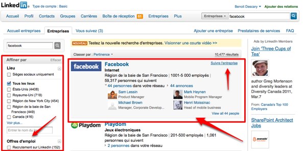 linkedin-recherche-entreprises-1 linkedin recherche entreprises 1 Linkedin trouve les relations que vous possédez dans une entreprise