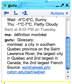 guru-google guru google Google Talk Guru transforme Google Talk en un système de questions réponses
