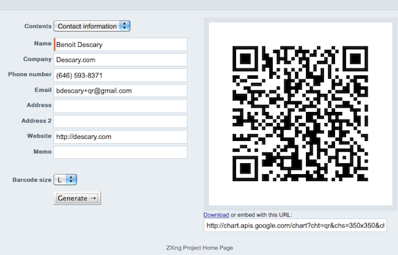 zxing-project zxing project 7 services et façon d’utiliser un code QR