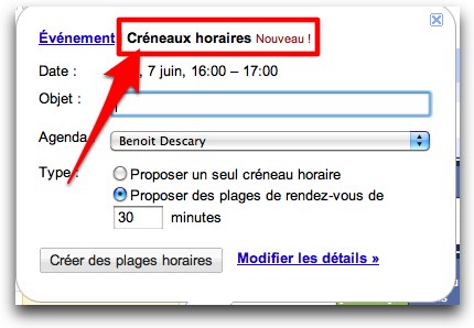 creneaux-horaire creneaux horaire Google Agenda Créneaux horaires: affichez vos disponibilités à vos collègues