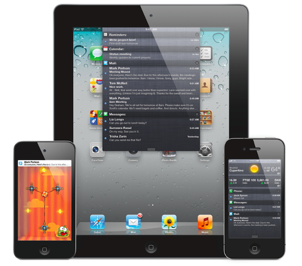 ios5 ios5 iOS 5 : l’iPhone et l’iPad libérés de l’ordinateur, ce qui fera plaisir aux entreprises