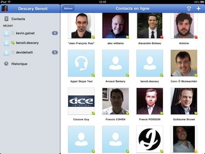 skype ipad Skype pour iPad est disponible. Il était temps!