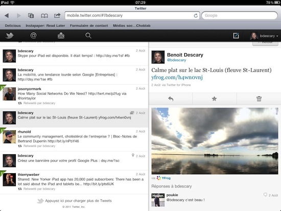 twitter-ipad twitter ipad Twitter.com pour iPad, une application Web efficace!