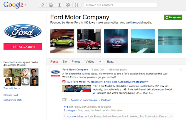 ford ford Cinq raisons pour lesquelles Google Plus deviendra un outil d’affaires incontournable