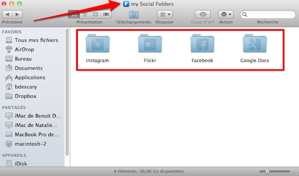 socialfolders 2 SocialFolders synchronise les données que vous possédez sur Facebook, Instagram et Google Docs [Invitations]