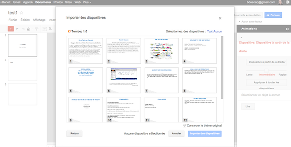 google presentation importer Google Présentation: la collaboration en temps réel et plus de 60 nouvelles fonctionnalités
