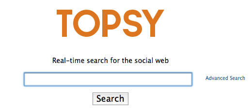 topsy topsy Topsy indexe les publications de Google+