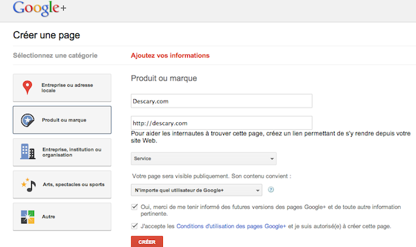 page-googe-plus-1 page googe plus 1 Les Pages d’entreprises arrivent sur Google+