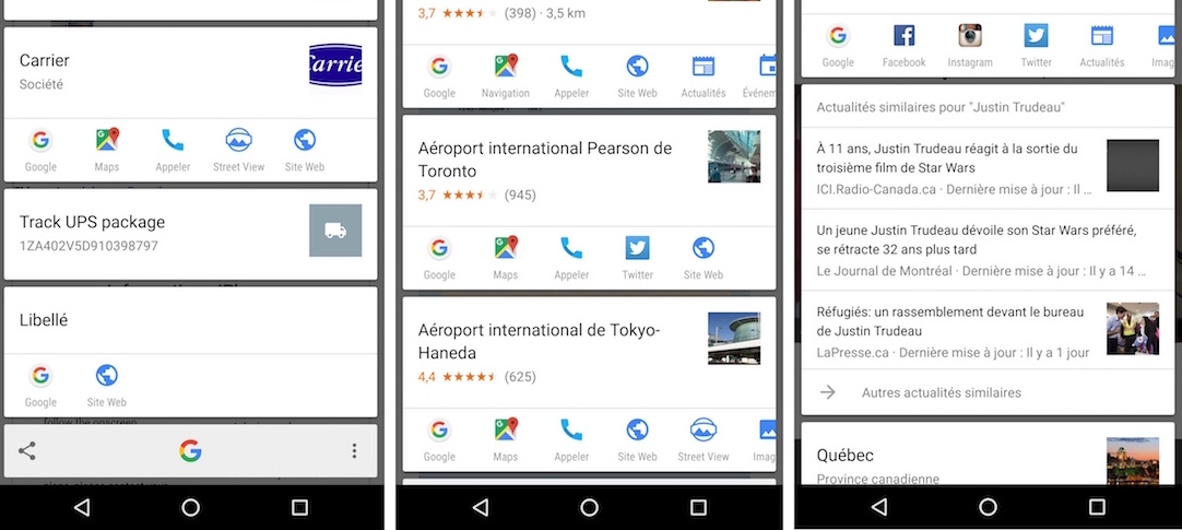 Google Now on Tap est disponible en Français