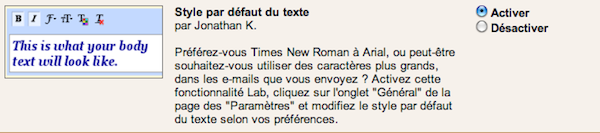 Mettre Du Texte En Gras Sur Linkedin GMail: ajoutez un style par défaut à votre texte