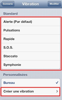 2012 10 20 13.08.44 1 1 iPhone iOS 6: comment personnaliser le vibreur 