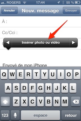 ICloud: Ajouter une pice jointe un