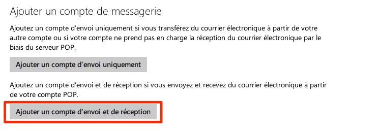 outlook ajouter compte courriel mail