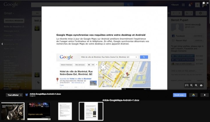 Gmail comment fonctionne la nouvelle interface des pièces jointes