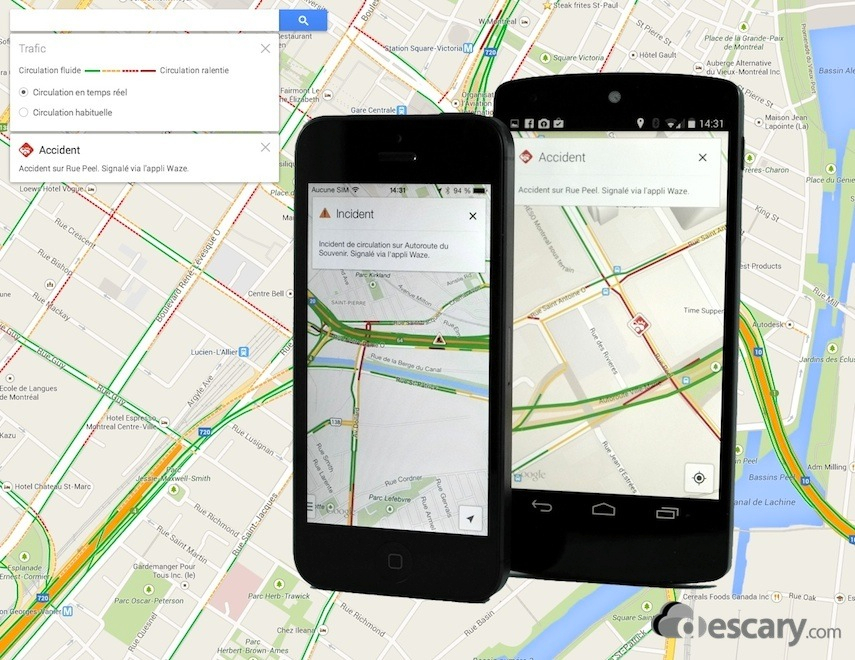 waze google maps android et ios