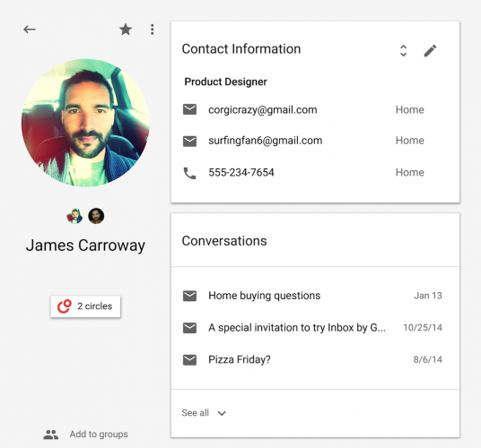 contacts google gmail.