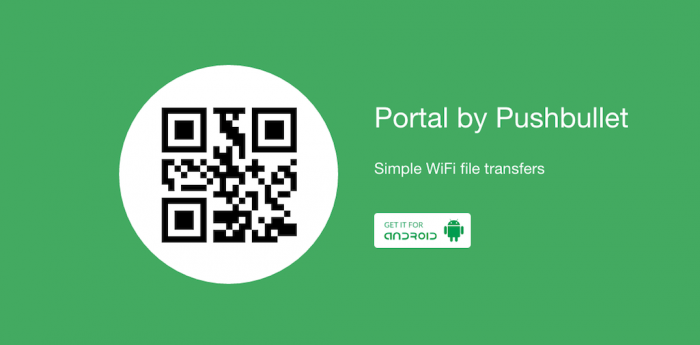 Portal envoyez des fichiers de votre PC vers votre smartphone Android