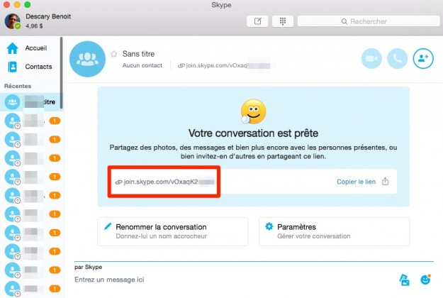 Skype: comment rapidement inviter des participants à une conversation