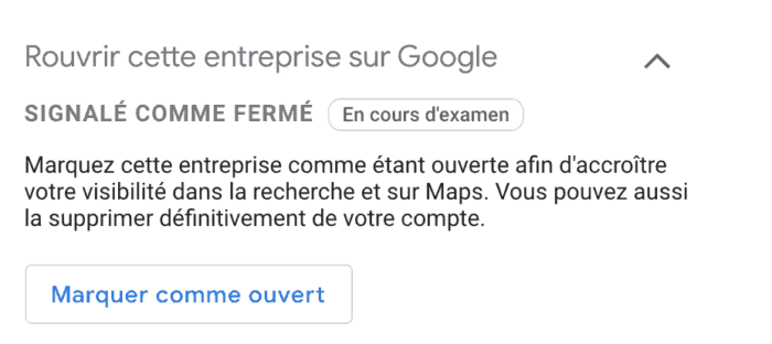 Google Mon Entreprise